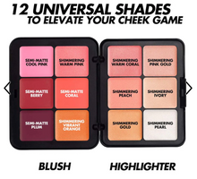 Cargar imagen en el visor de la galería, Pre orden: MAKE UP FOR EVER HD Skin Blush & Glow Longwear Cream Face Palette