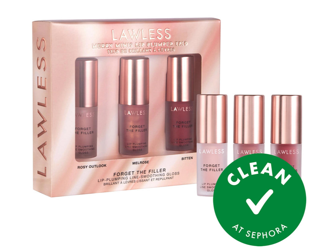 Pre orden: LAWLESS Merry Minis Lip Plumper Gloss Trio Set