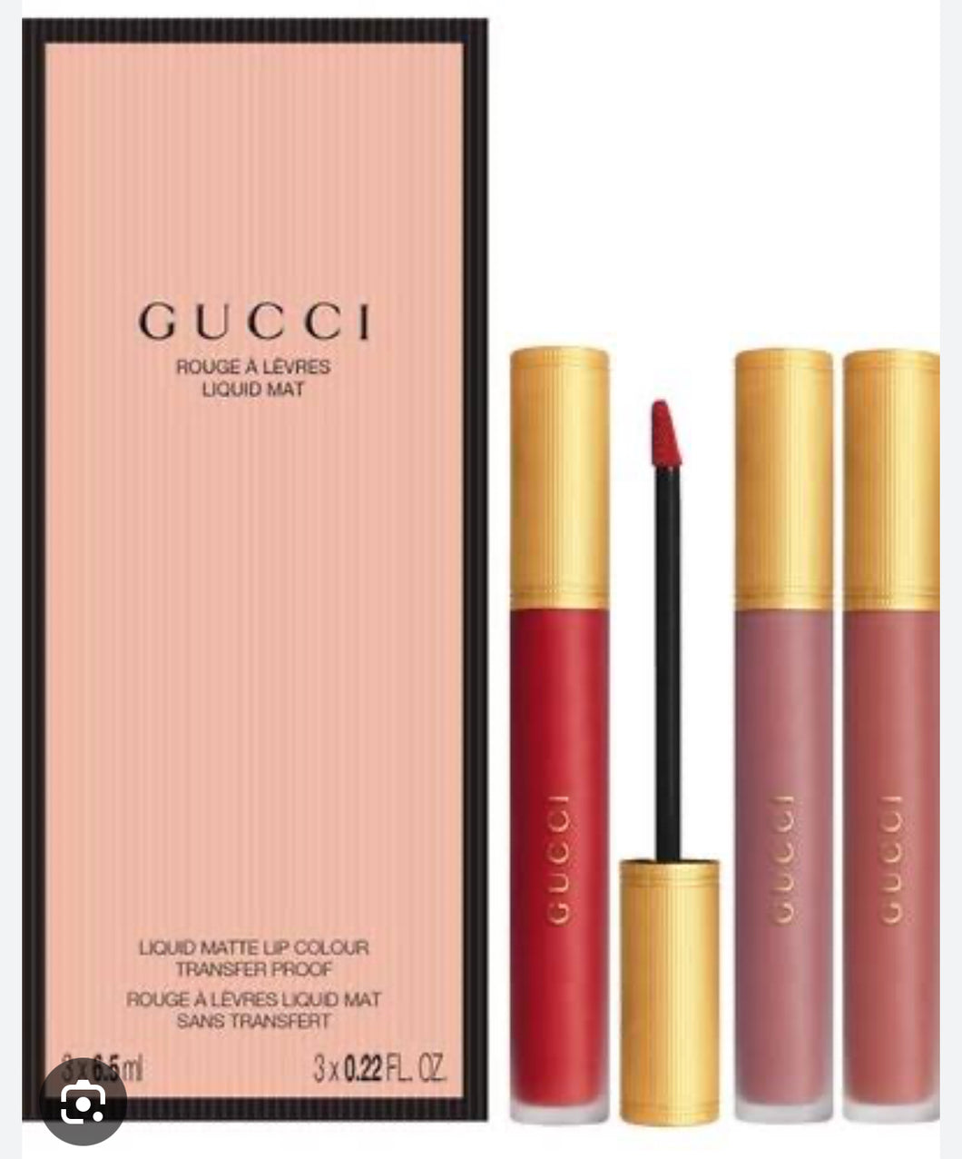 Trio Liquid Matte Lip Colour Transfer Proof-  Gucci