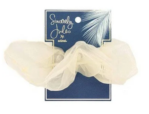 Sincerely Jules by Scunci Extra large Organza Scrunchie- beige