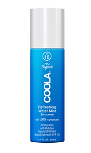 Refreshing Water Face Mist with SPF 18 and Hyaluronic Acid- Coola