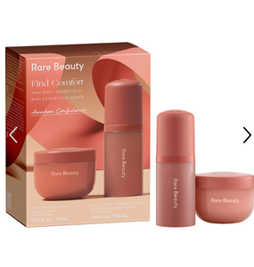 Pre orden: Rare Beauty by Selena Gomez  Mini Find Comfort: Awaken Confidence Body Essentials Gift Set
