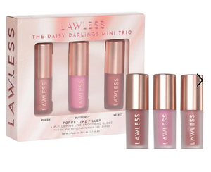 Pre orden: LAWLESS  Mini Daisy Darlings Lip-Plumping Lip Gloss Trio