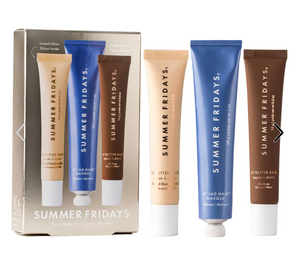 Pre orden: Summer Fridays  The Holiday Trio Set with Lip Butter Balm in Hot Cocoa & Toasted Marshmallow