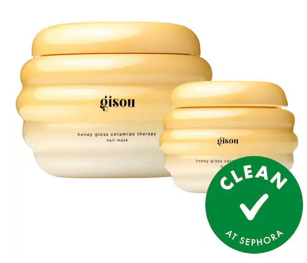 Pre orden: Gisou Honey Gloss Ceramide Therapy Hydrating Hair Mask Duo
