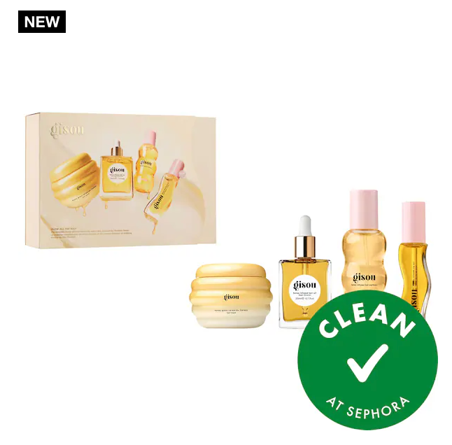 Pre orden: Gisou Glow All The Way Hair and Lip Gift Set