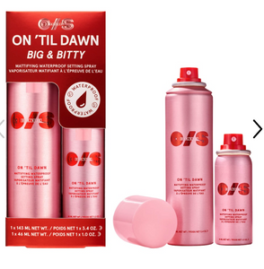 Pre orden: ONE/SIZE by Patrick Starrr  On 'Til Dawn Mattifying Waterproof Setting Spray Big & Bitty Duo