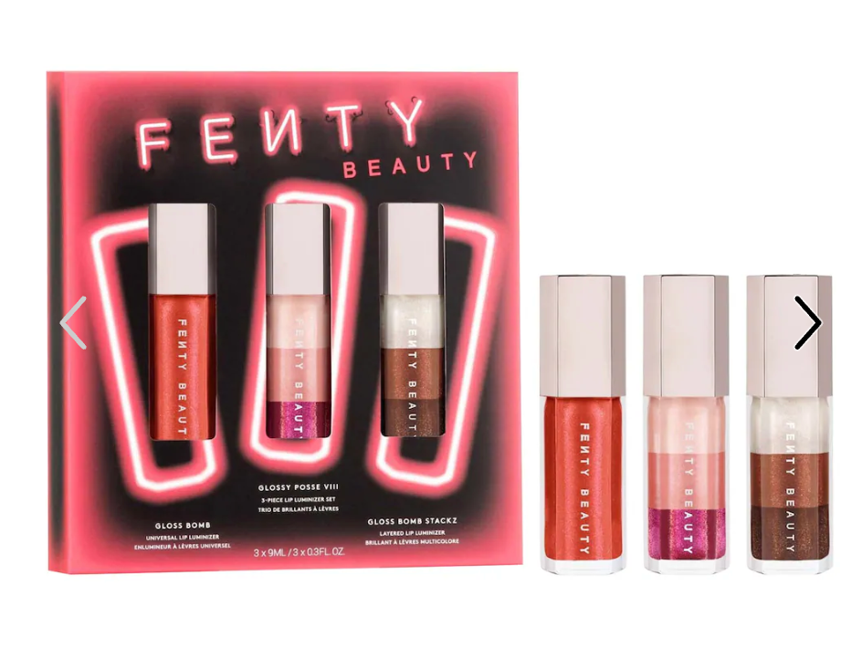 Pre orden: Fenty Beauty by Rihanna  Glossy Posse VIII 3-Piece Lip Luminizer Set