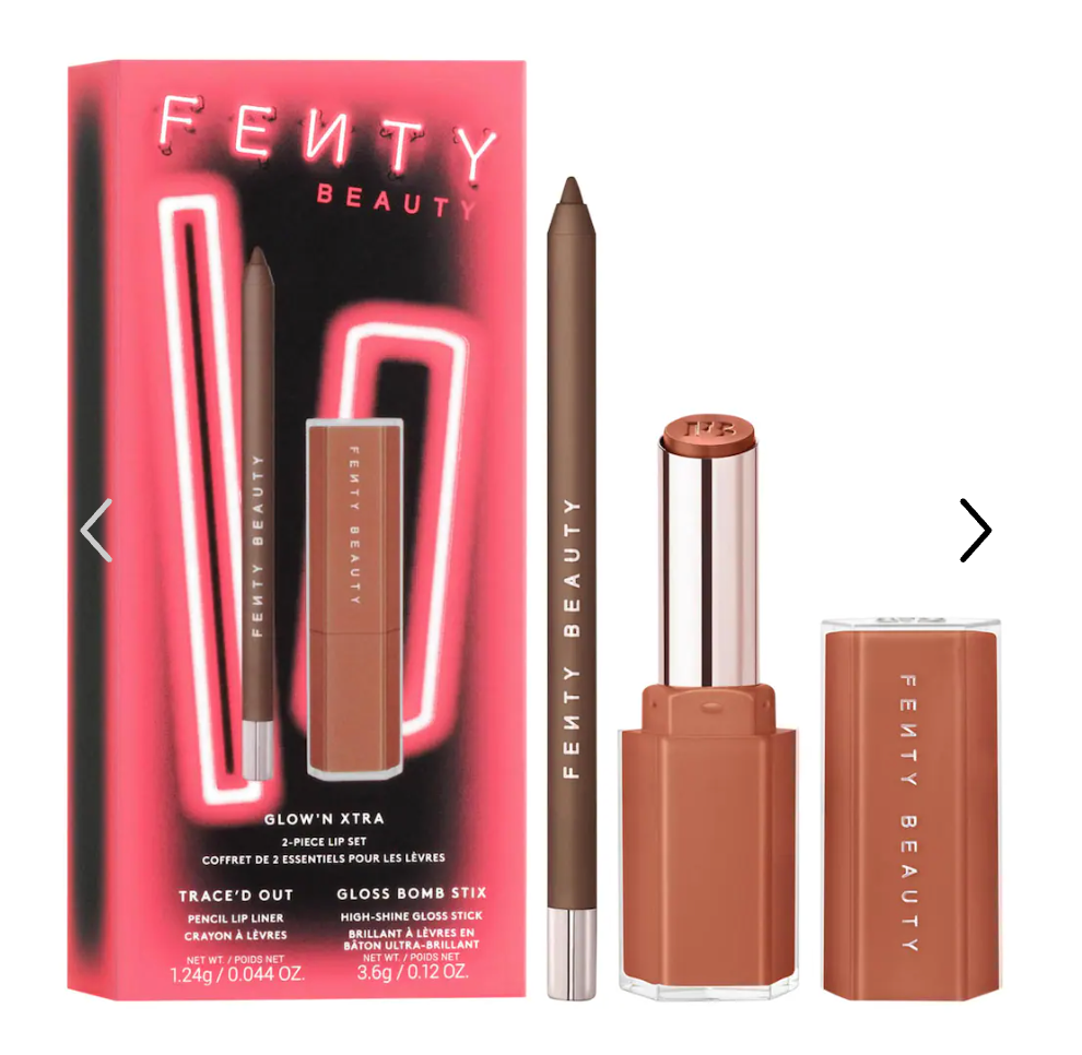 Pre orden: Fenty Beauty by Rihanna  Glow'n Extra 2-Piece Lip Set