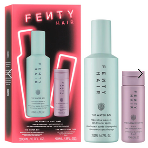 Pre orden: Fenty Beauty by Rihanna  The Hot & Hydrated Ones Heat Protectant & Leave-In Conditioner Hair Gift Set