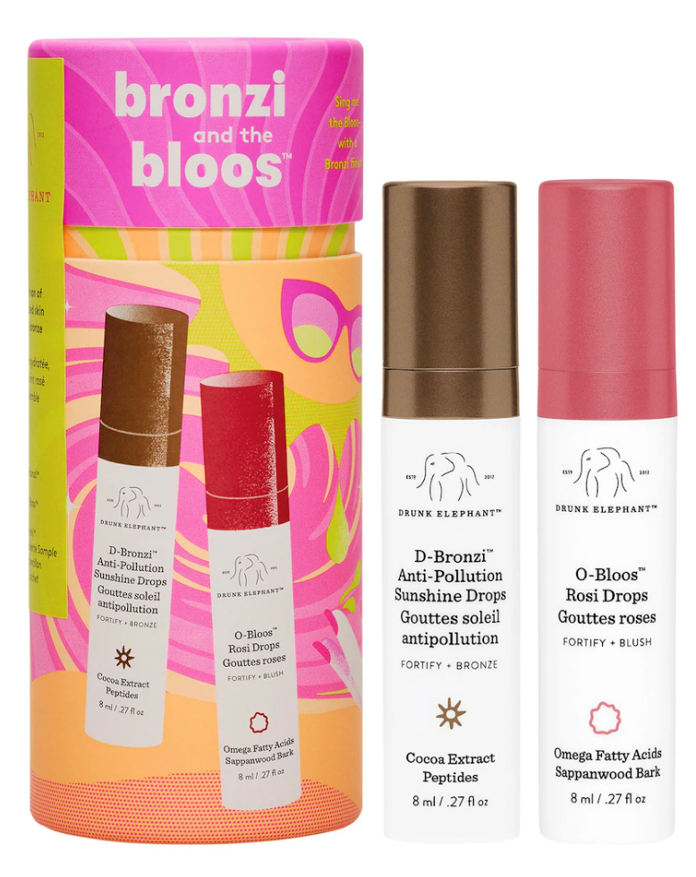 Pre orden: Drunk Elephant  Bronzi and the Bloos Color Serum Duo