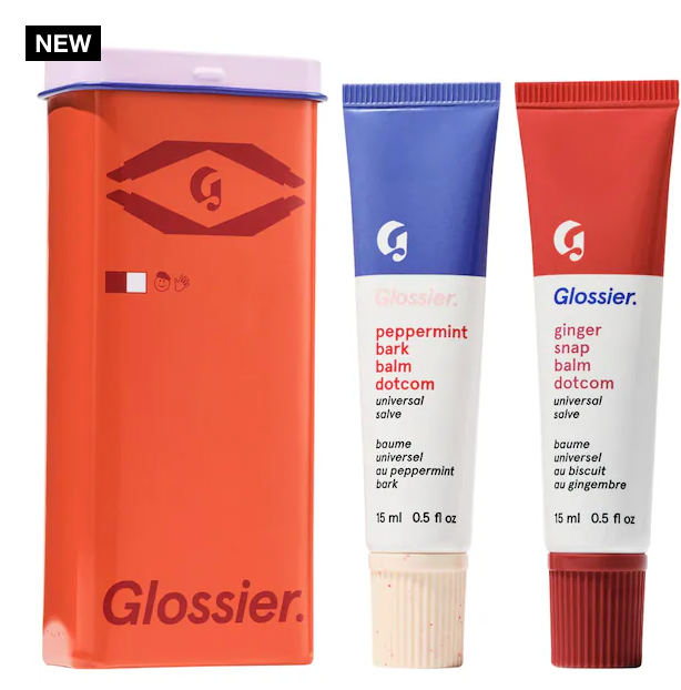 Pre orden: Glossier Sugar + Spice Balm Dotcom Lip Balm Duo Makeup Gift Set