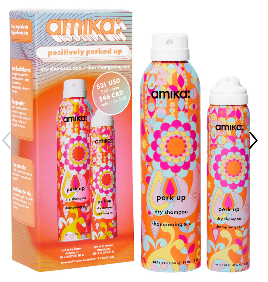 Pre orden: amika  Positively Perked Up Dry Shampoo Hair Gift Set