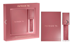 Pre orden: PATRICK TA  Patrick's Glow and Gloss Set: Major Headlines Blush Duo and Plumping Lip Gloss Makeup Gift Set
