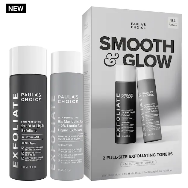 Pre orden: Paula's Choice - Smooth & Glow Gift Set for clearer, brighter skin Paula's Choice Smooth & Glow Gift Set for clearer, brighter skin NEW Paula's Choice Smooth & Glow Gift Set for clearer, brighter skin