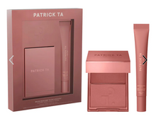 Cargar imagen en el visor de la galería, Pre orden: PATRICK TA  Major Headlines Double-Take Crème &amp; Powder Blush Duo &amp; Lip Balm Makeup Gift Set
